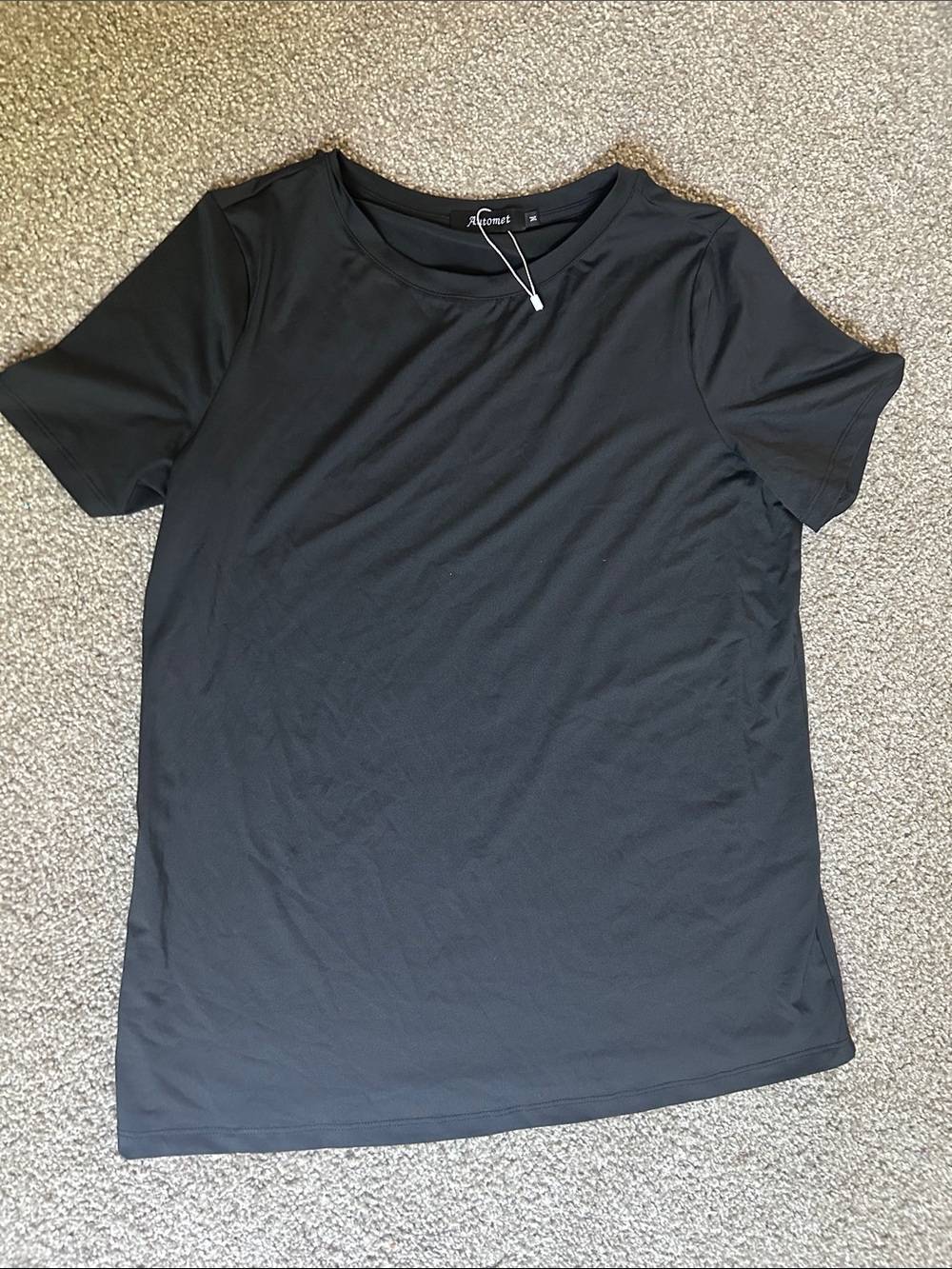 Automet black Short Sleeve Crewneck Tee